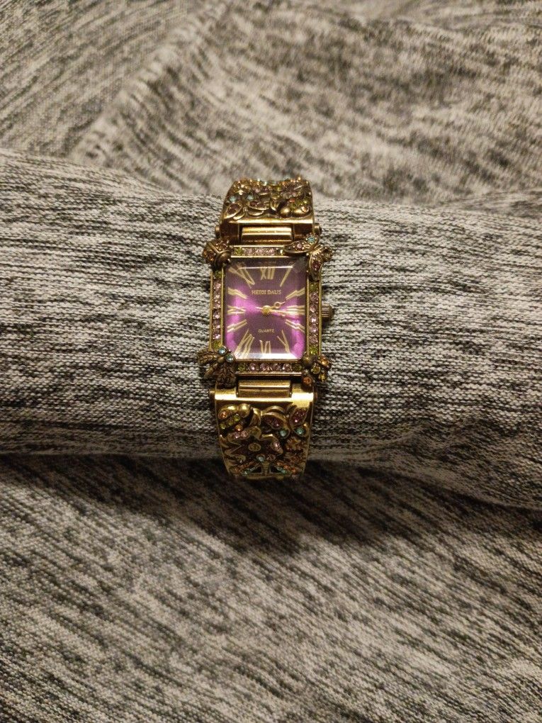 Heidi Daus Butterfly Cuff Watch Vintage