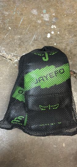 Jacked Black Mesh Drawstring Bag