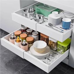 Pull out cabinets, organizer