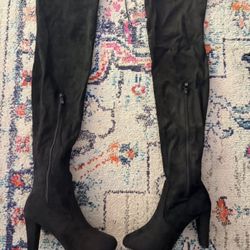 Brand New Black Tall Boots in Box