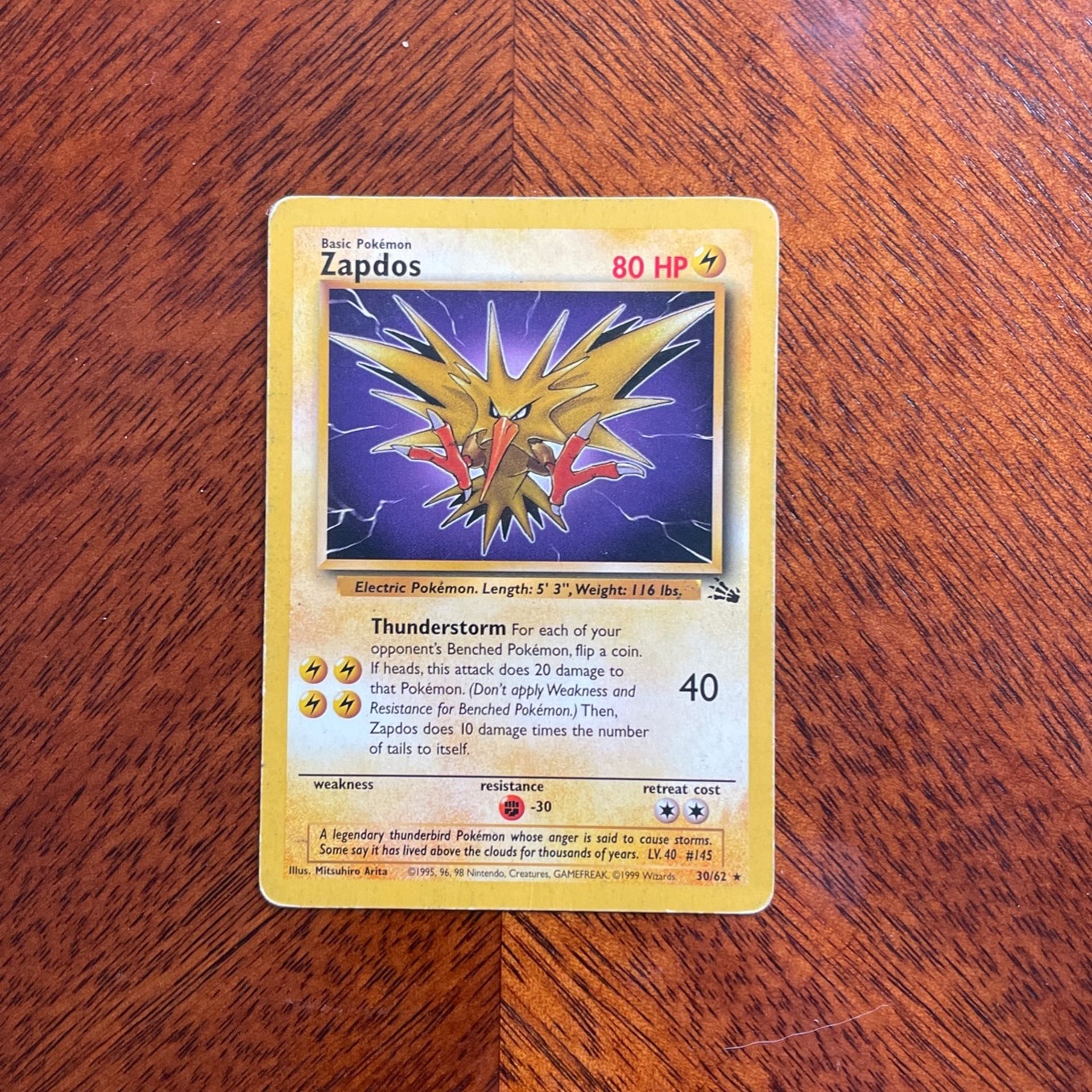 Rare Pokemon Card (Zapdos) - www.magambanetwork.com