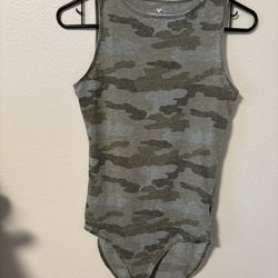 Womens American Eagle Camo Bodysuit