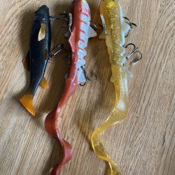 3  New Fishing Lures For Musky Or Pike $25 Each  Or $60 For All 3