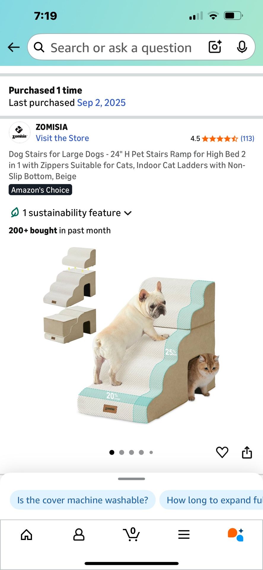 Dog Stairs Ramp