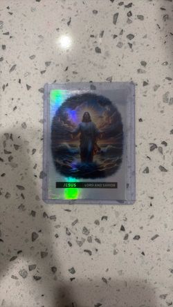 Jesus Lord and Savior Holographic Trading Card