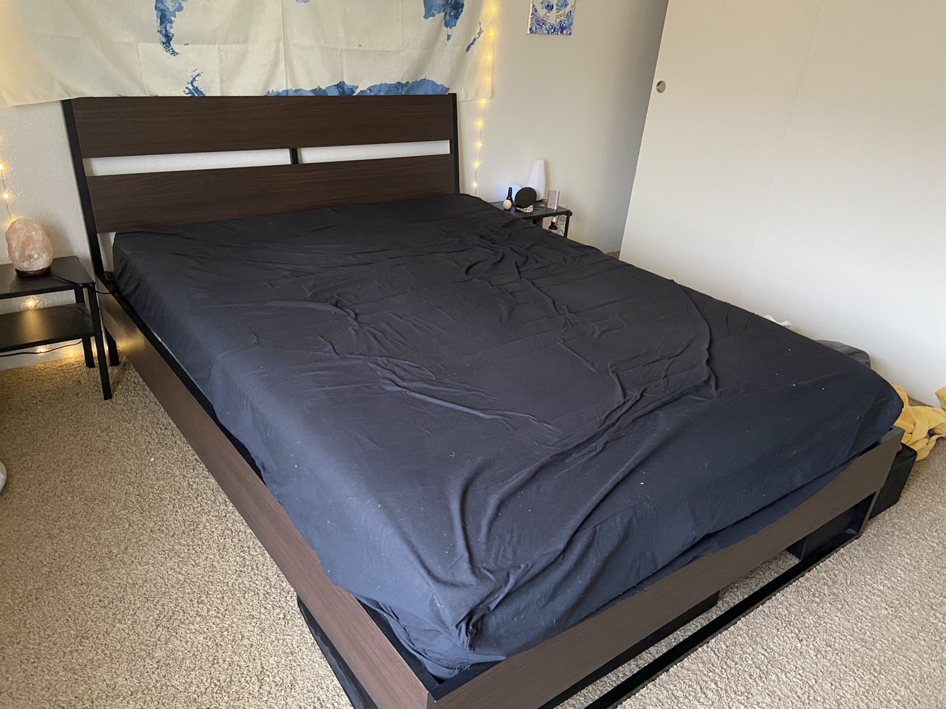 IKEA bed frame and mattress (Queen)