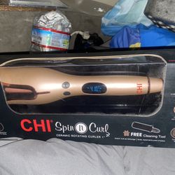 CHI Spin N Curl 1" Rotating Curling Iron - Rose Gold