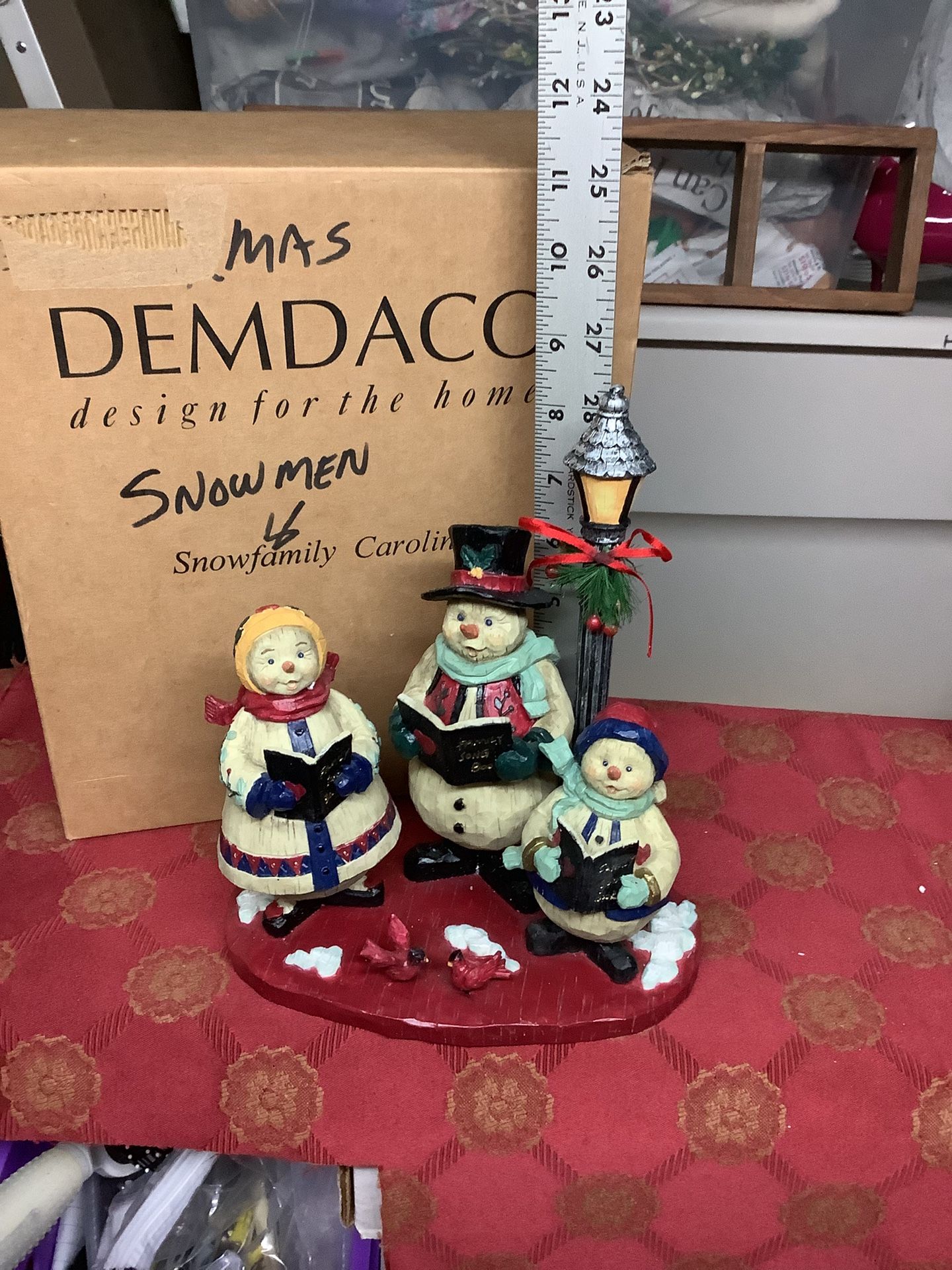 Snow Family Caroling, Almost New, Keep In Box