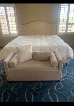 King size mattress and bedframe