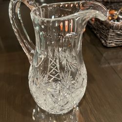 Heavy Crystal Water Beverage Pitcher