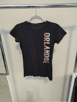 Orlando Florida, black shirt for women, women XS
