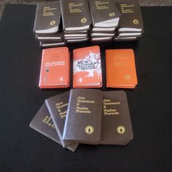 10x Mini Pocket Bibles (New Testement & Psalms/Proverbs) - in English & Spanish