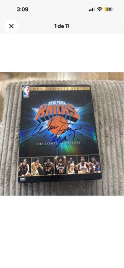 NY NEW YORK KNICKS THE COMPLETE HISTORY DVD SIGNED AUTOGRAPHED WALT FRAZIER NBA