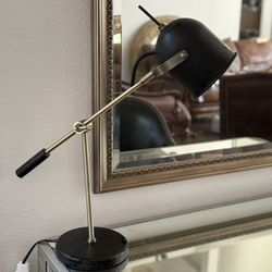 Black & Gold Desk Lamp (2 Available)