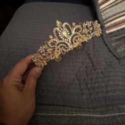 Cristal Tiara Gold 