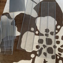 Elfa Platinum ventilated wire shelves