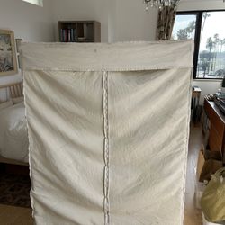 Rolling Closet With Canvas Zip Cover