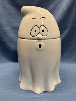 Ceramic Ghost Cookie/Treat Jar - Great Condition!