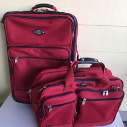 Red Ricardo Suitcase & Duffel -Like New!