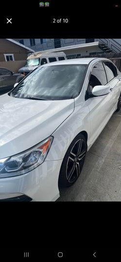 2016 Honda Accord Sport White 4 door Sedan