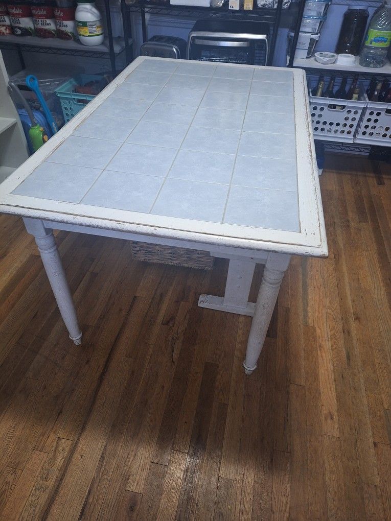 Hard Wood Tile Table