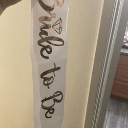 Bride to be Bachelorette Veil & Sash