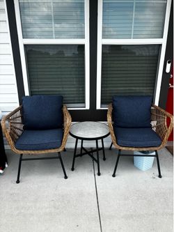 Modern Wicker Patio Bistro Set