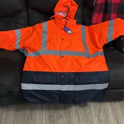 Hi Vis Rain Coat