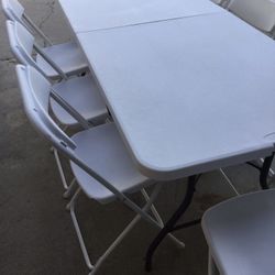Rent of chairs and tables