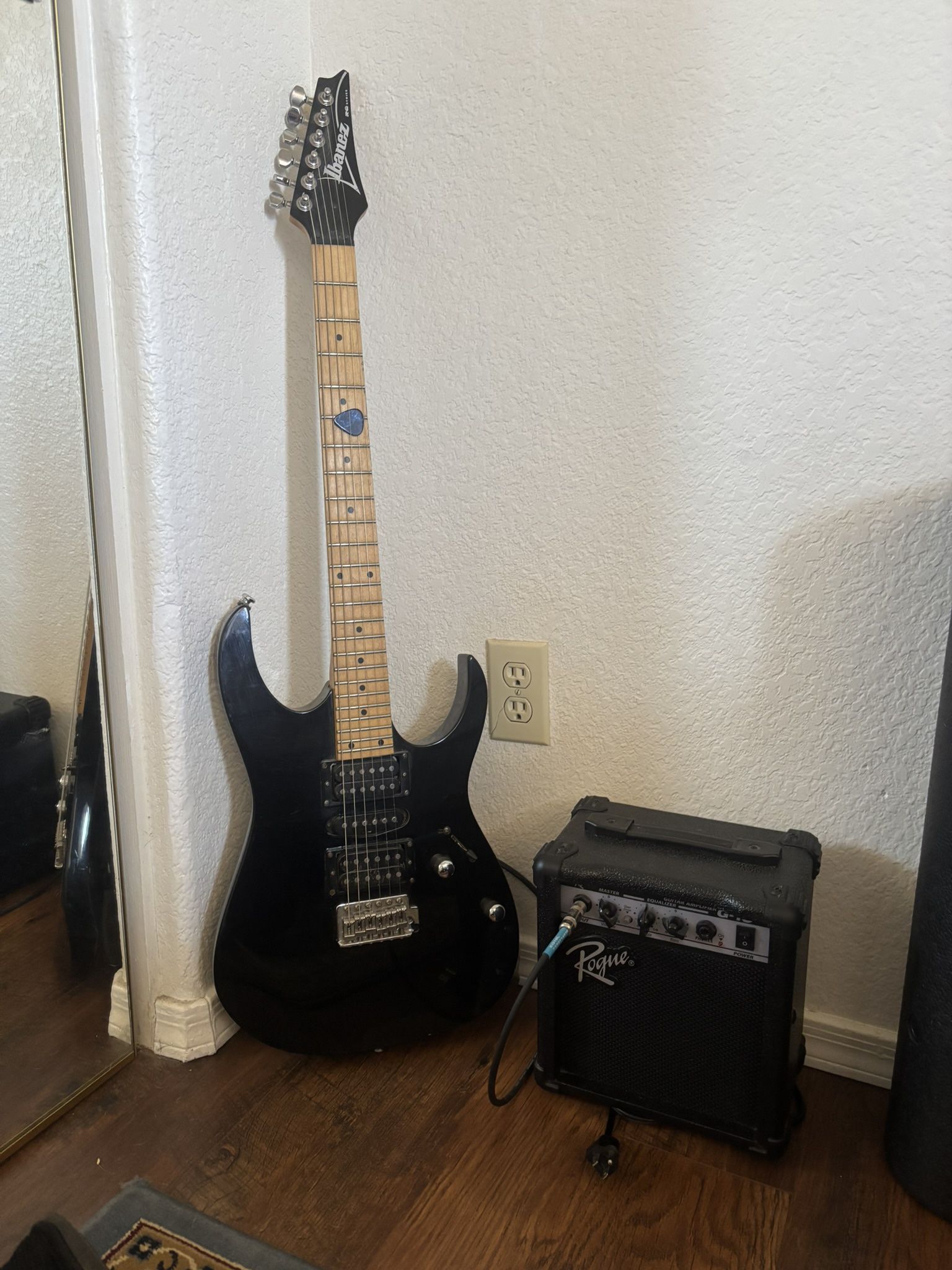 Electric Guitar And Amp