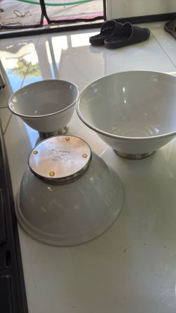 3 William Sonoma Mixing Bowls