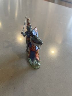 The Black prince on horseback toy figurine