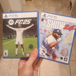 FC25 and MLB THE SHOW 2024 For PS5