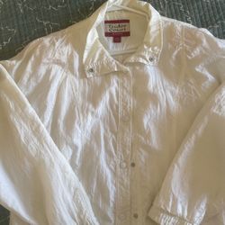White Windbreaker XL