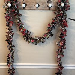Festive BOHO Rag Garland 115” long just $10