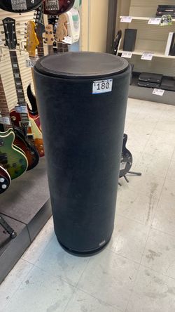 Black Cylindrical Subwoofer Speaker