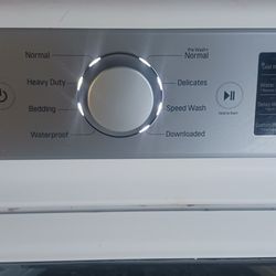 White LG Direct Drive True Balance HE Washer