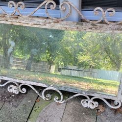 Iron Shelf With Mirror