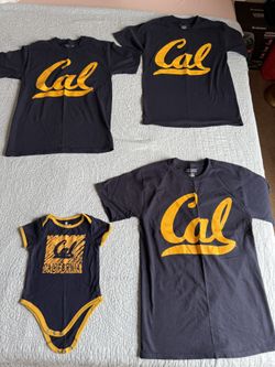 Cal Berkeley Bears Champion College  t shirts  Size S,  Body 6-12 Months 
