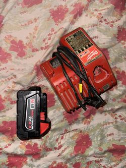 Milwaukee Charger And 2 Batteries