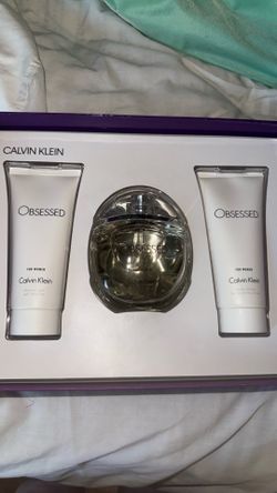 New inbox, Calvin Klein obsessed for women set of full sized body lotion, shower gel, day de parfum,