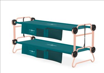 Disc-O-Bed Bunk Cot with Organizers