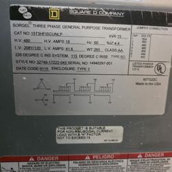 Square D Step Down TX
