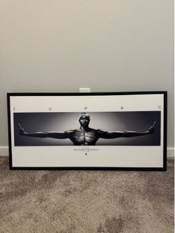 Tupac Shakur Me Against The World! Framed Wall Art
