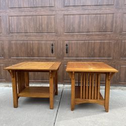 Two Stickley - Craftsman Style End Tables 