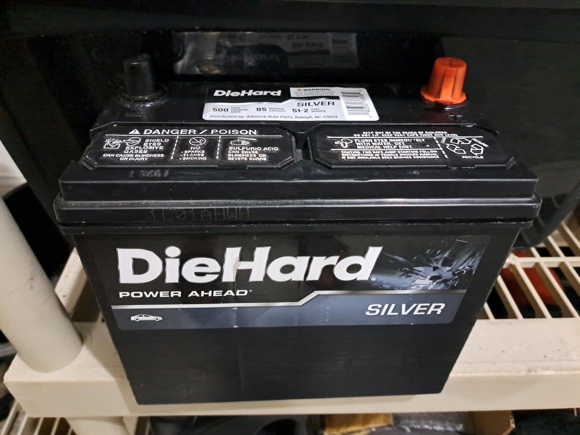 New Diehard Silver Battery Size 51 500 CCA