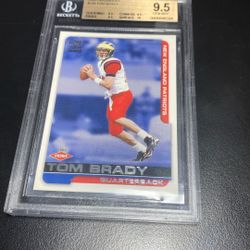 2000 Paramount Tom Brady Rookie BGS 9.5 Gem Mint