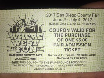 6 county fair tix