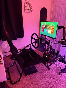 Complete Sim Racing Setup - Moza R5 with EBrake & Shifter