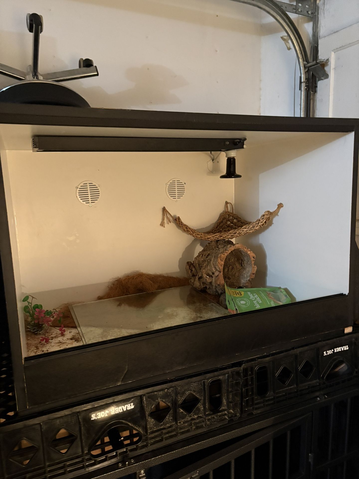 Lizard Tank Custom With Glass Doors Included